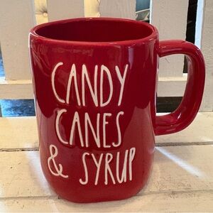 Rae Dunn Red Mug - Candy Canes & Syrup